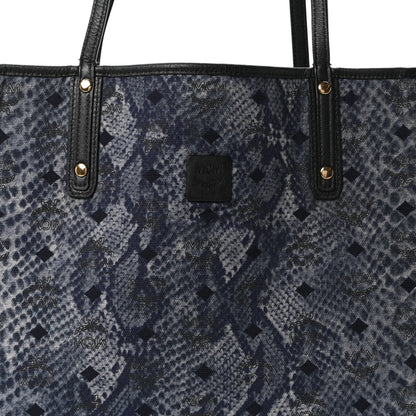 MCM Visetos Large Project Reversible Shopper Tote Black 13 of 15