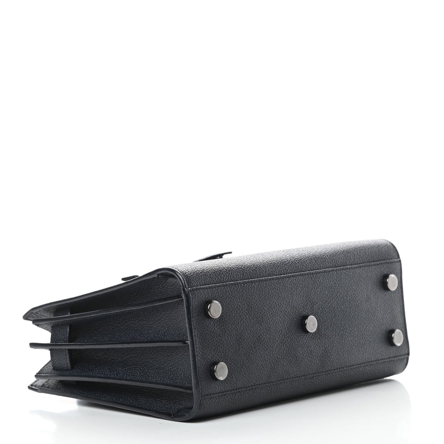 Saint Laurent Grained Calfskin Nano Sac De Jour Marine 4 of 11