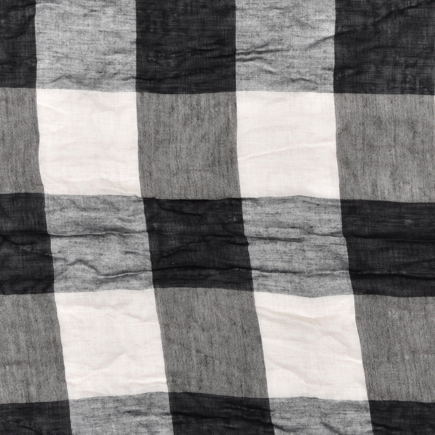 Modal Wool London Check Lightweight Square Scarf Grey