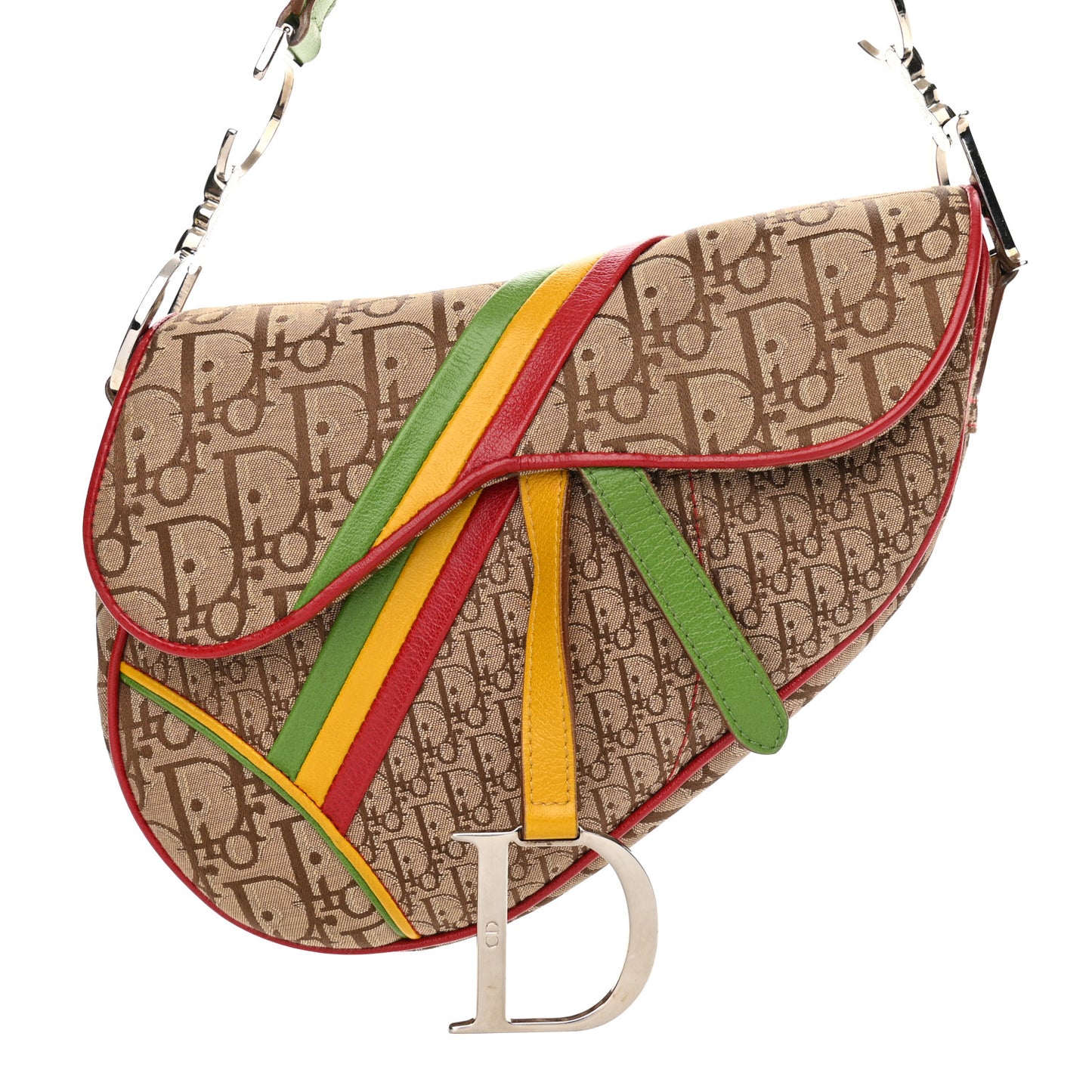 Monogram Rasta Saddle Bag Beige