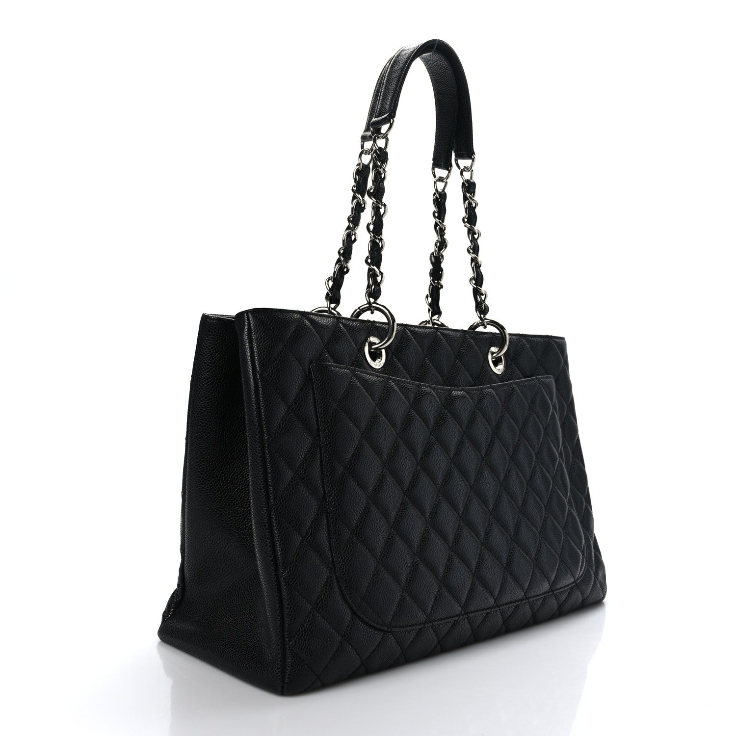 Chanel Caviar Quilted XL Grand Shopping Tote GST Black 3 of 12