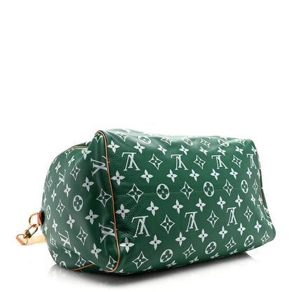 Louis Vuitton Calfskin Monogram Speedy P9 Bandouliere 50 Green 4 of 11