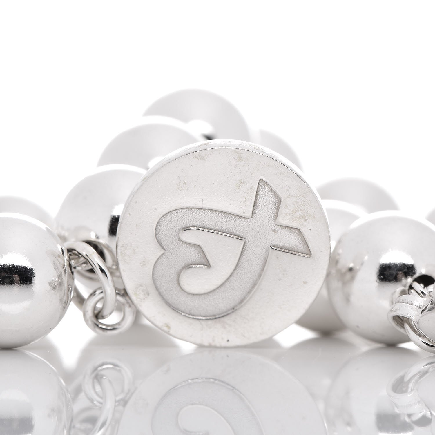 Tiffany Sterling Silver 8mm Paloma Picasso Bead Loving Heart Tag Bracelet 5 of 5
