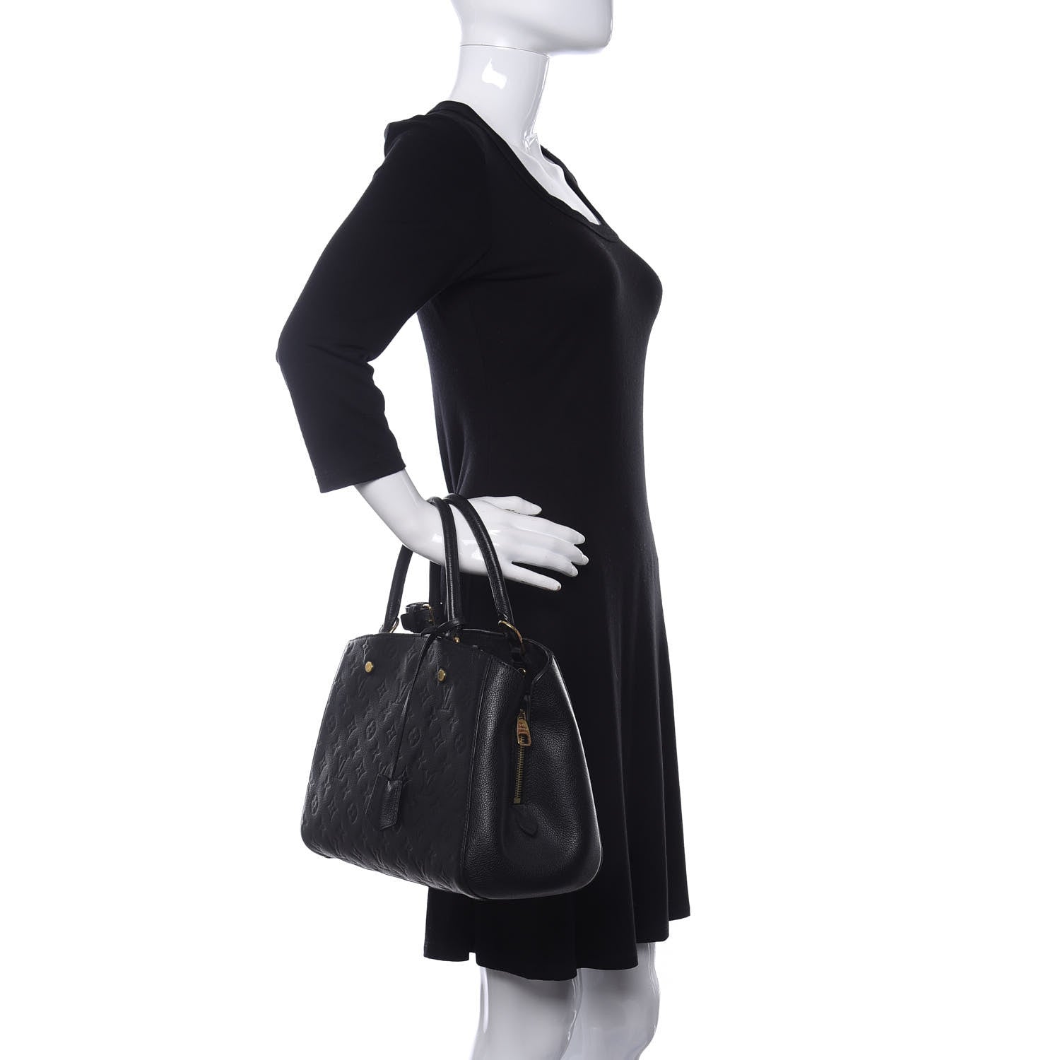 Louis Vuitton Empreinte Montaigne MM Black 2 of 9