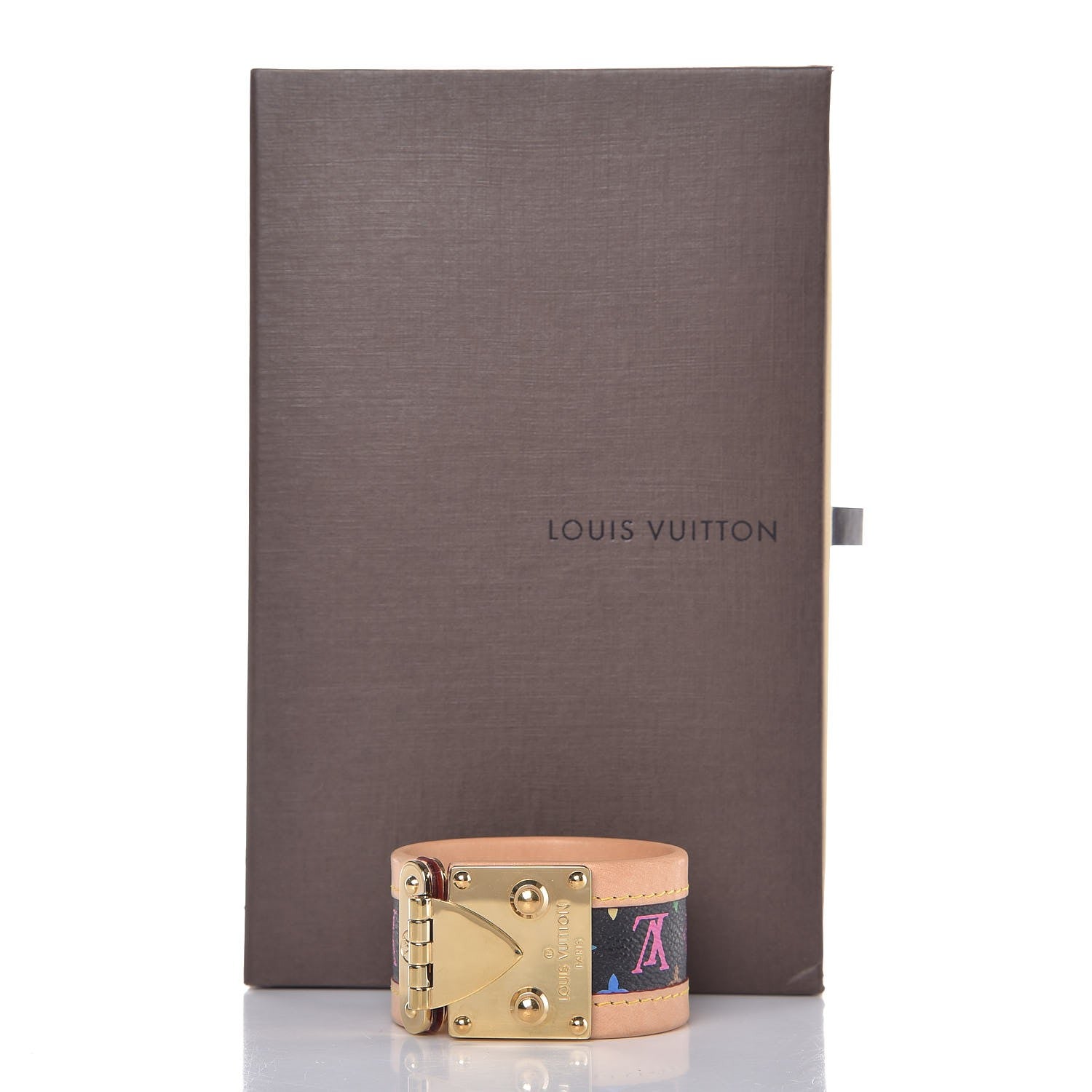 Louis Vuitton Monogram Multicolor S Lock Bracelet M Black 7 of 7