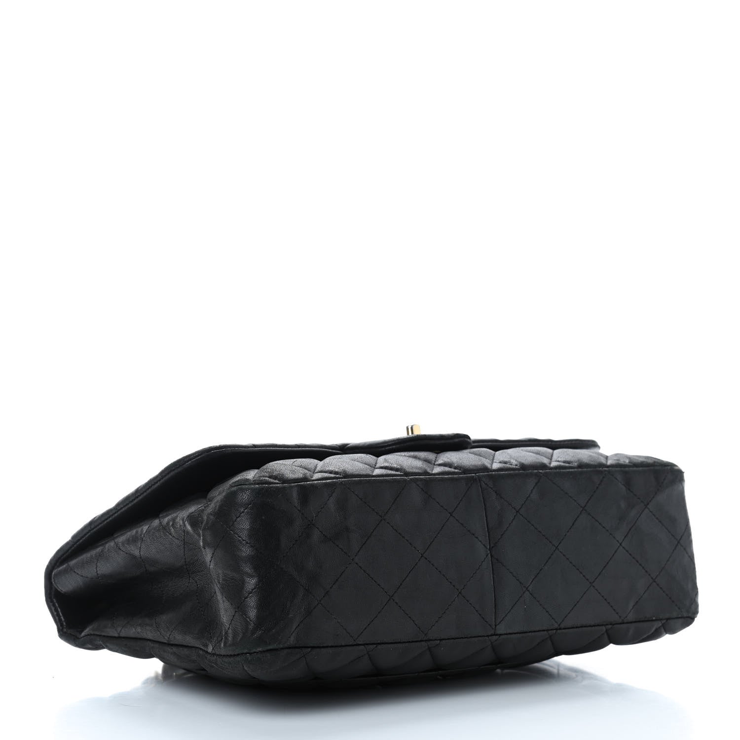Chanel Lambskin Quilted Jumbo Single Flap Black 6 of 16