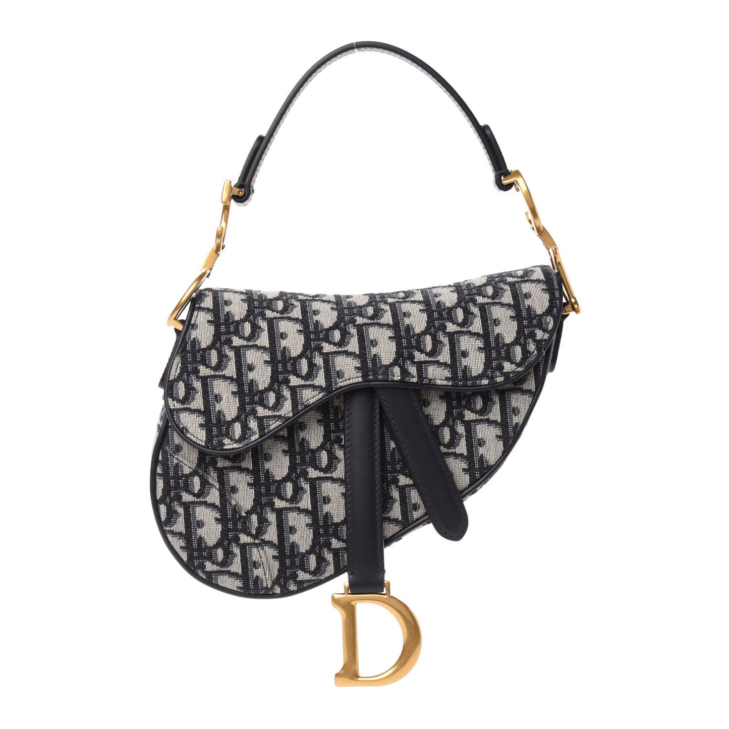 Oblique Mini Saddle Bag Blue