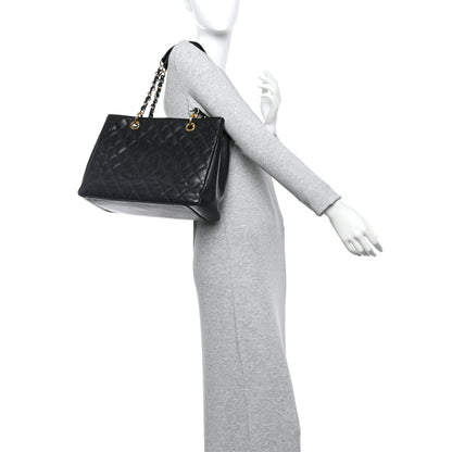 Chanel Caviar Quilted Grand Shopping Tote GST Black 2 of 11