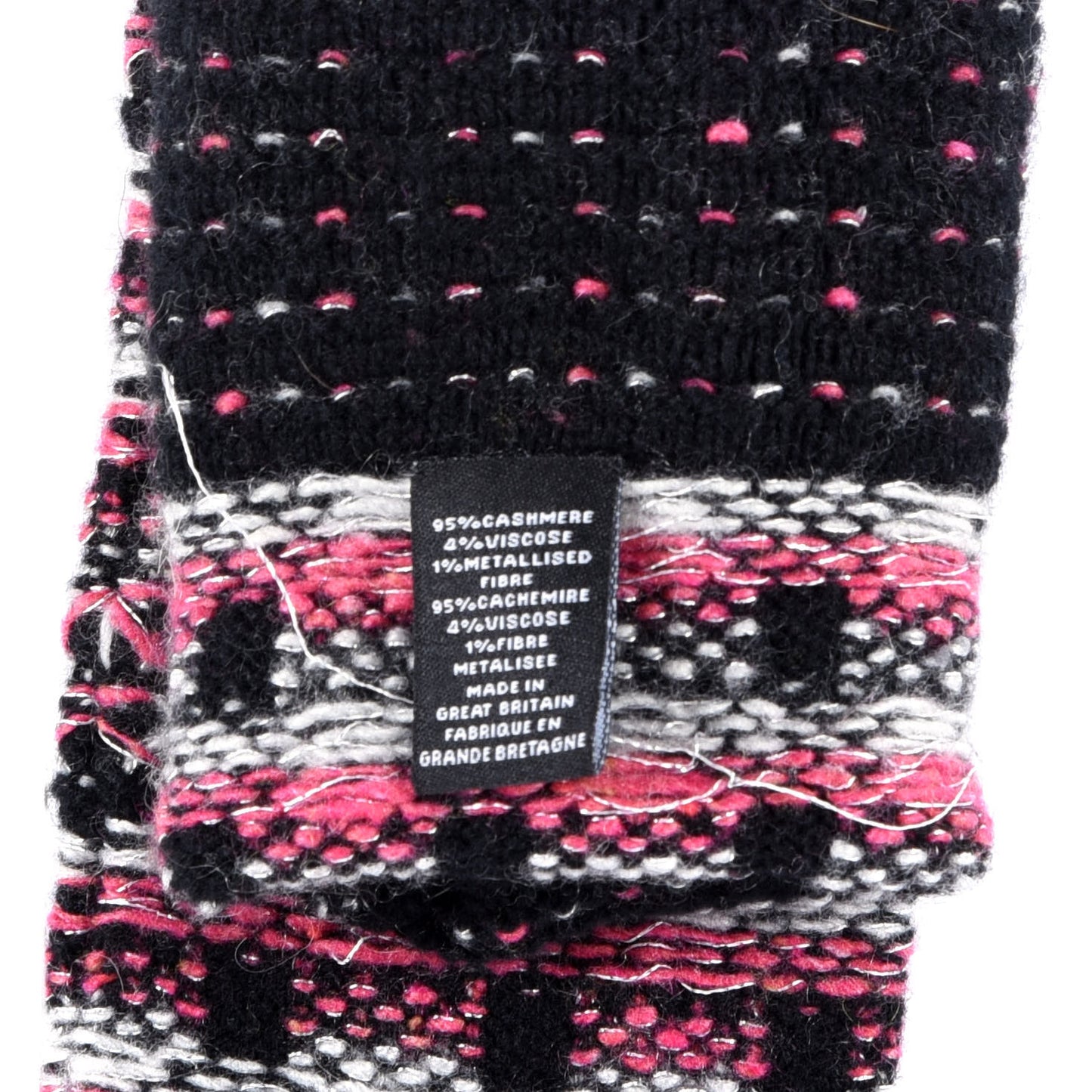 Wool CC Fingerless Gloves Multicolor