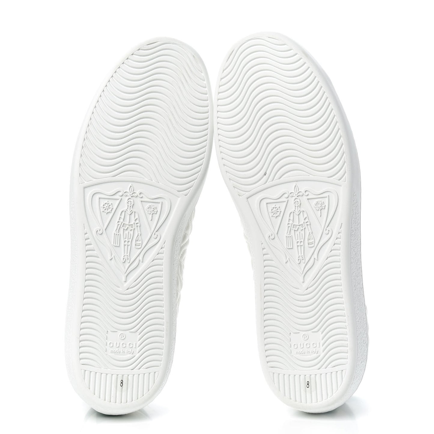 Nappa G Rhombus Mens Ace Sneakers 8 Great White Green