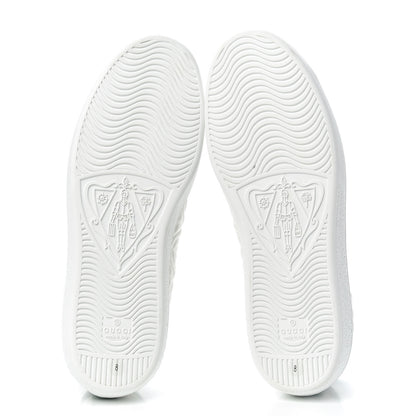 Gucci Nappa G Rhombus Mens Ace Sneakers 8 Great White Green 5 of 9