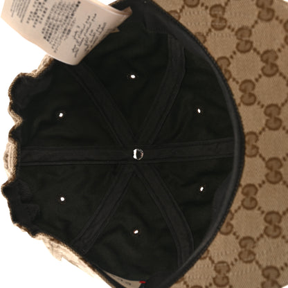 Gucci GG Monogram Patch Logo 25 Baseball Hat M Beige 7 of 11