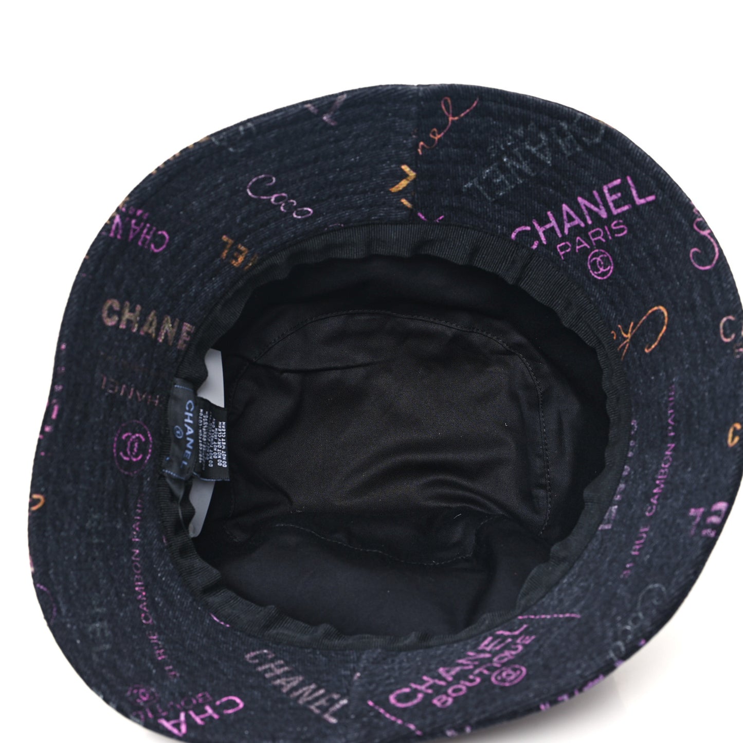 Denim Mood Cloche Bucket Hat M Black
