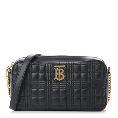 Burberry Lambskin Quilted Camera Bag Black 1 of 9