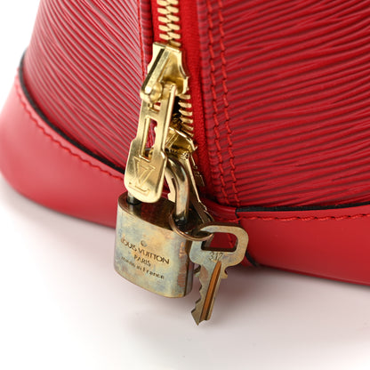 Louis Vuitton Epi Alma GM Castillan Red 10 of 10