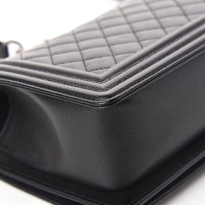 Chanel Caviar Quilted Medium Boy Flap Black 11 of 13