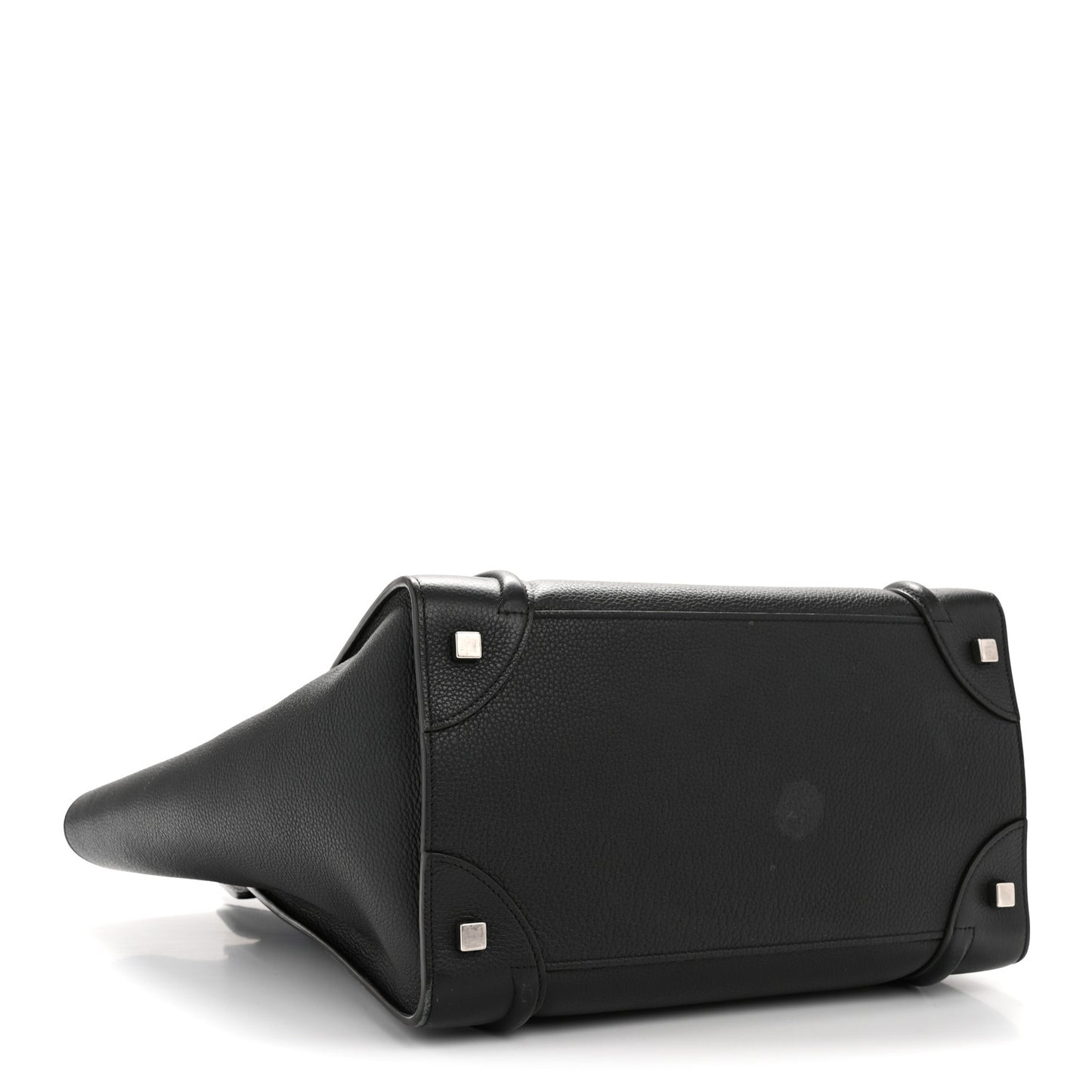 Drummed Calfskin Mini Luggage Black