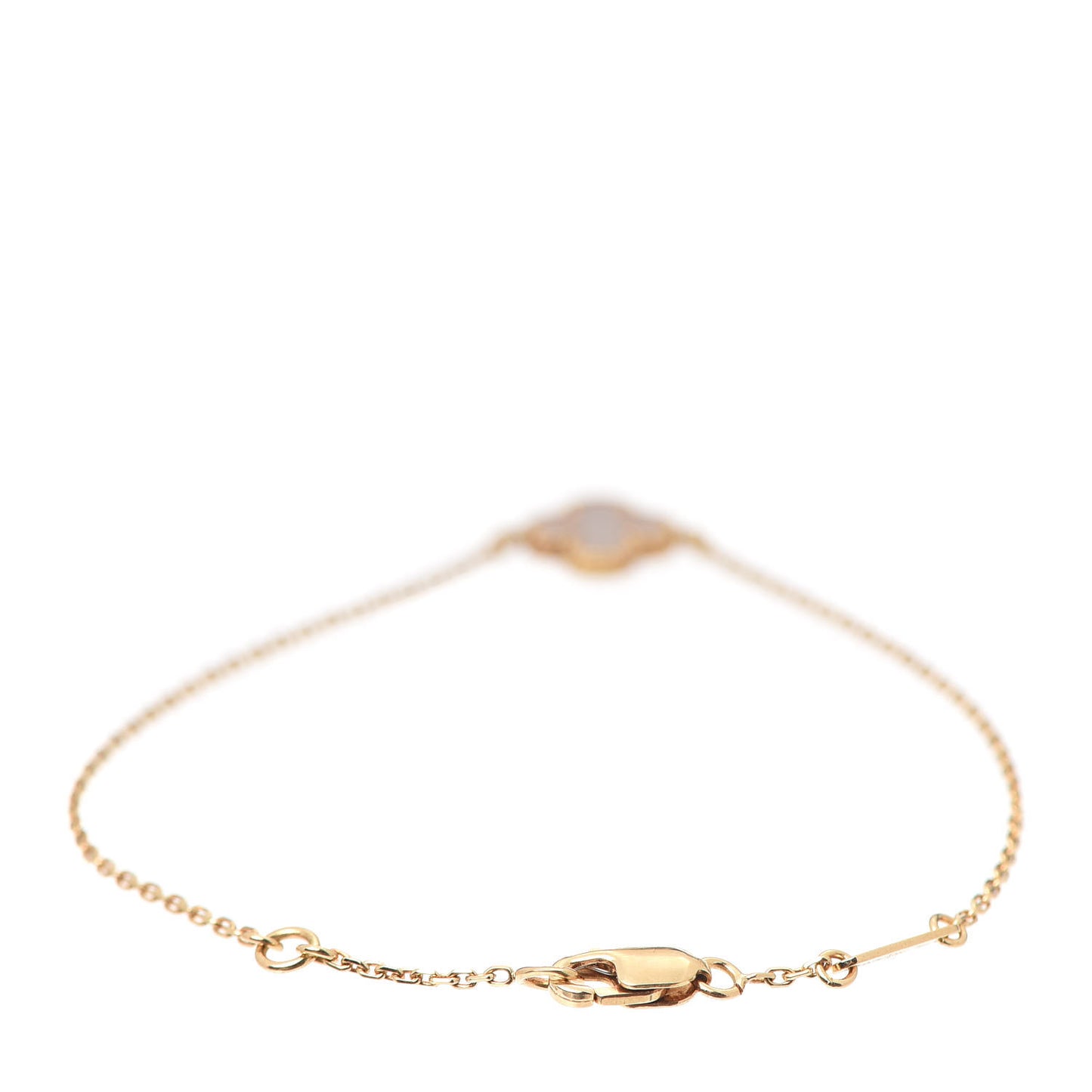 18K Yellow Gold Mother of Pearl Sweet Alhambra Bracelet
