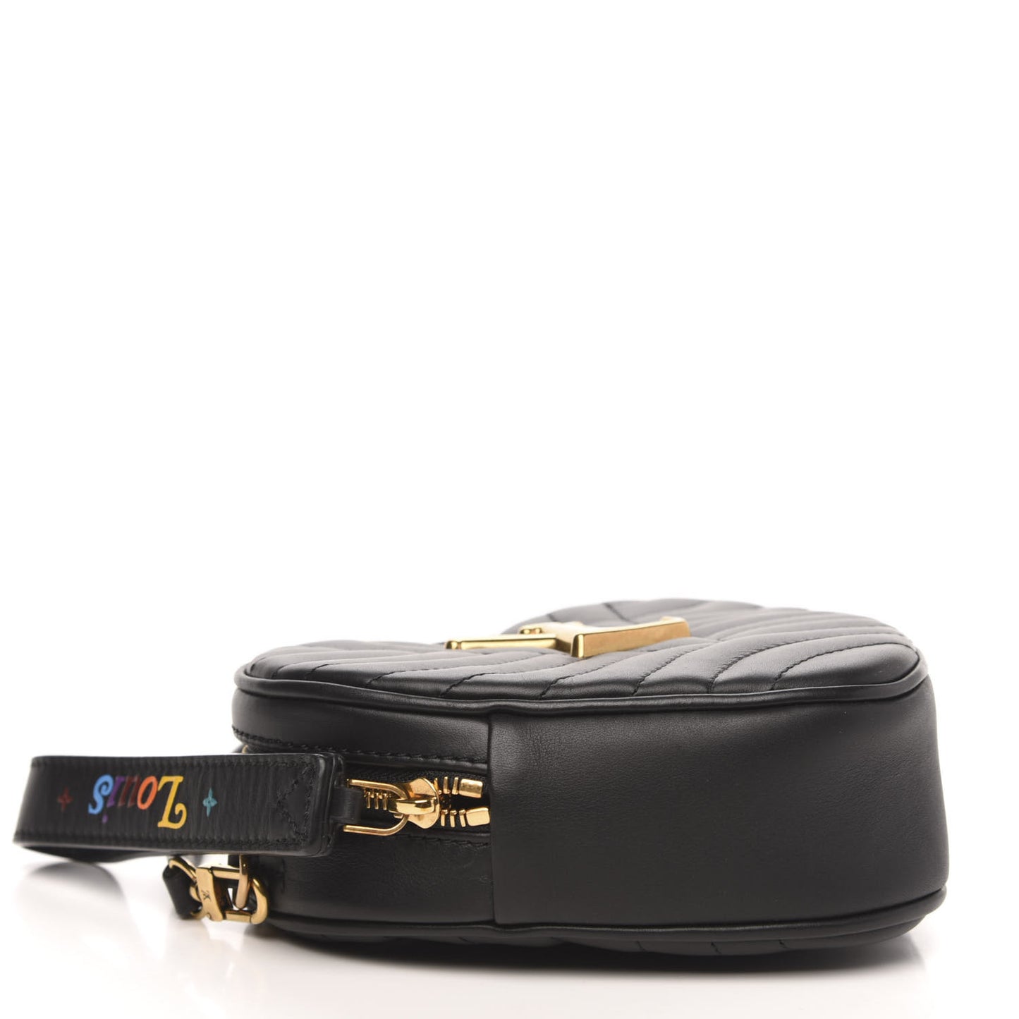 Calfskin New Wave Heart Bag Black