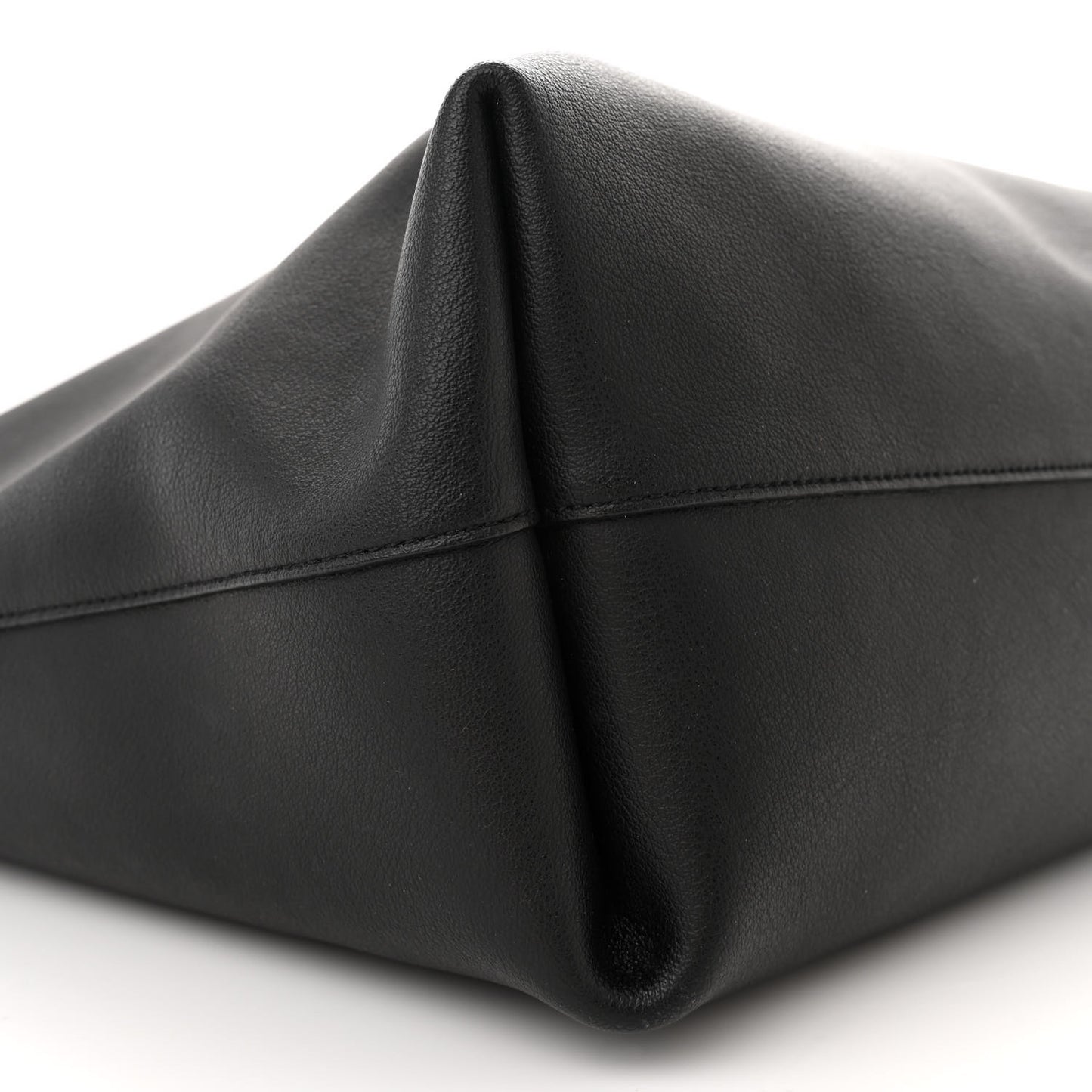 Calfskin Large Shopping Tote Black