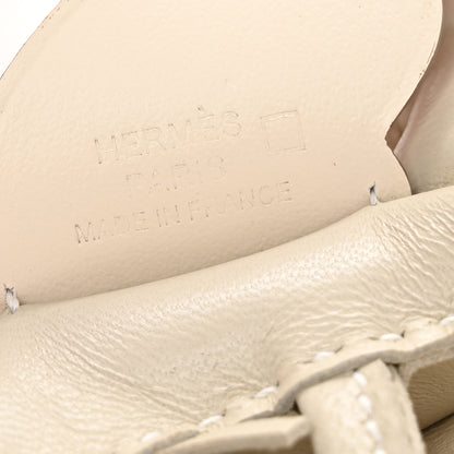 Hermes Milo Lambskin Matte Alligator Touch Grigri Rodeo Pegase Horse Bag Charm PM Craie Nata Beton 3 of 6