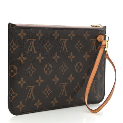 Louis Vuitton Monogram Neverfull MM GM Pochette Rose Ballerine 3 of 13