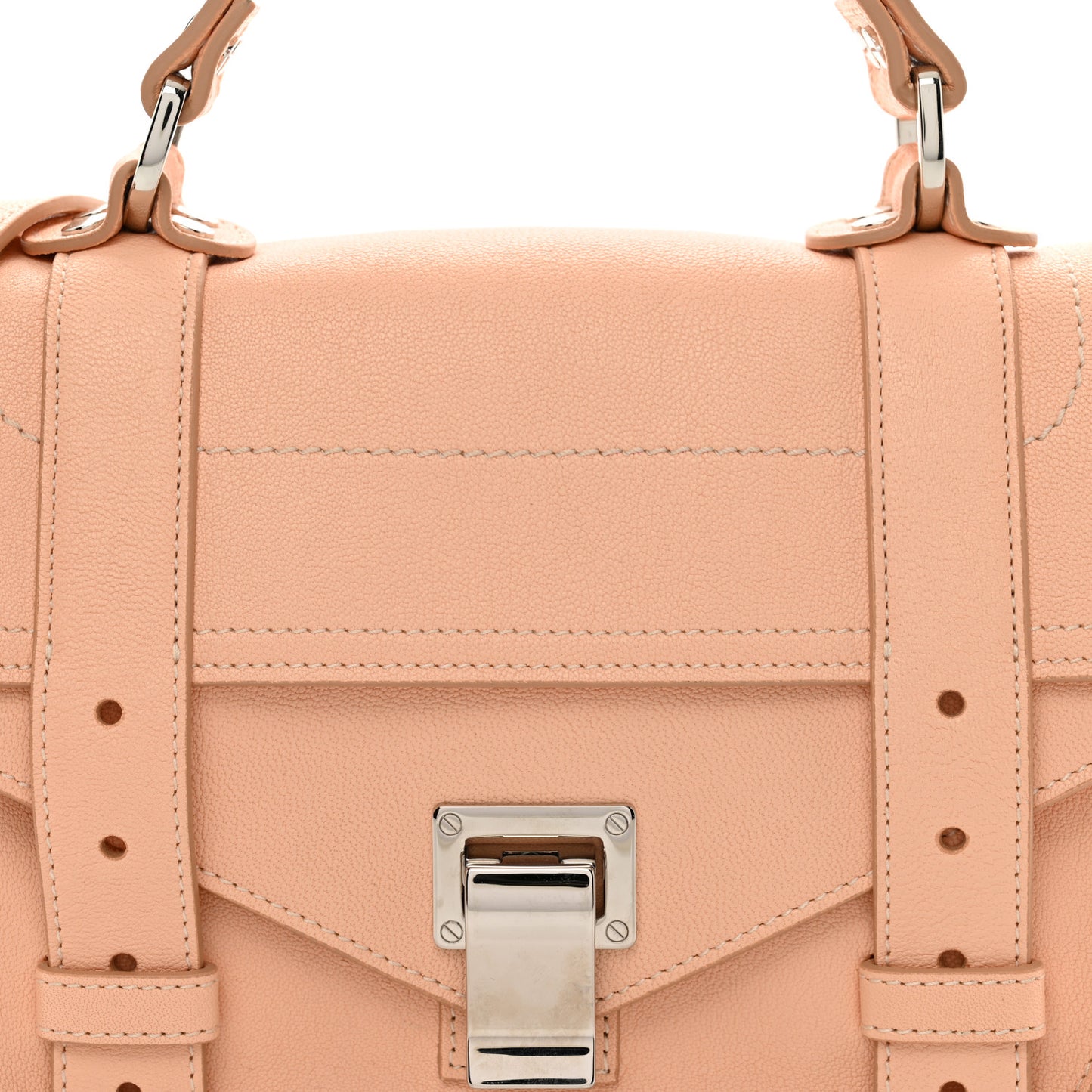 Lambskin Tiny PS1 Satchel Peach