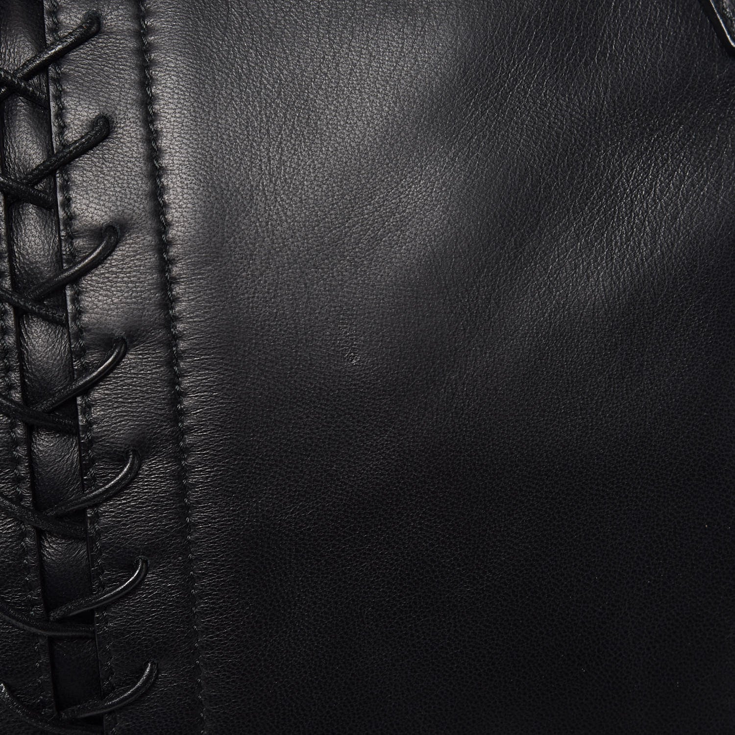 Alexander McQueen Lambskin Lace Up De Manta Tote Black 11 of 11