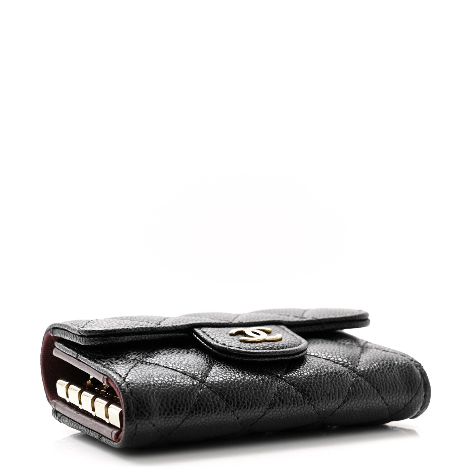 Chanel Caviar Quilted Classic 4 Key Holder Wallet Black 4 of 9
