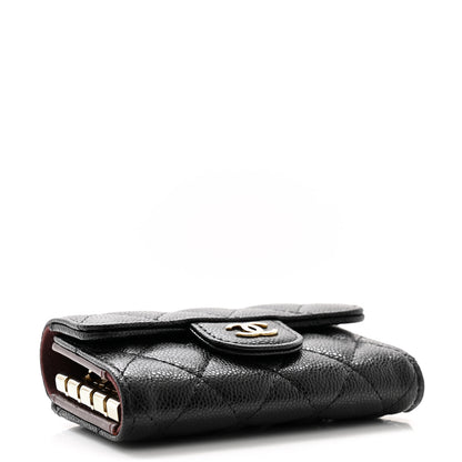 Chanel Caviar Quilted Classic 4 Key Holder Wallet Black 4 of 9