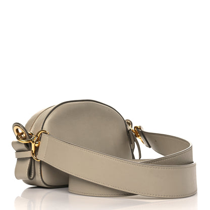Chloe Smooth Calfskin Little Horses Embroidered Shoulder Bag Pastel Grey 2 of 11