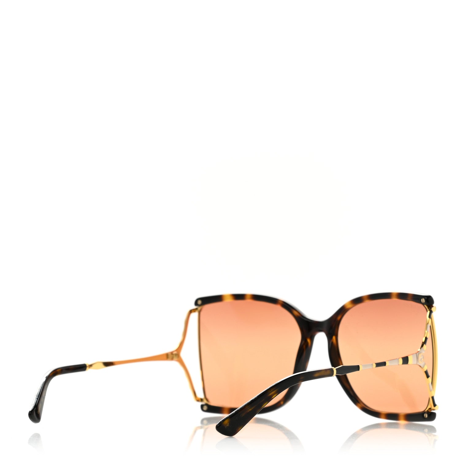 Gucci Square Metal Glasses GG0592S Tortoise 4 of 8