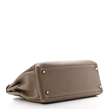 Hermes Togo Kelly Retourne 35 Etoupe 5 of 31
