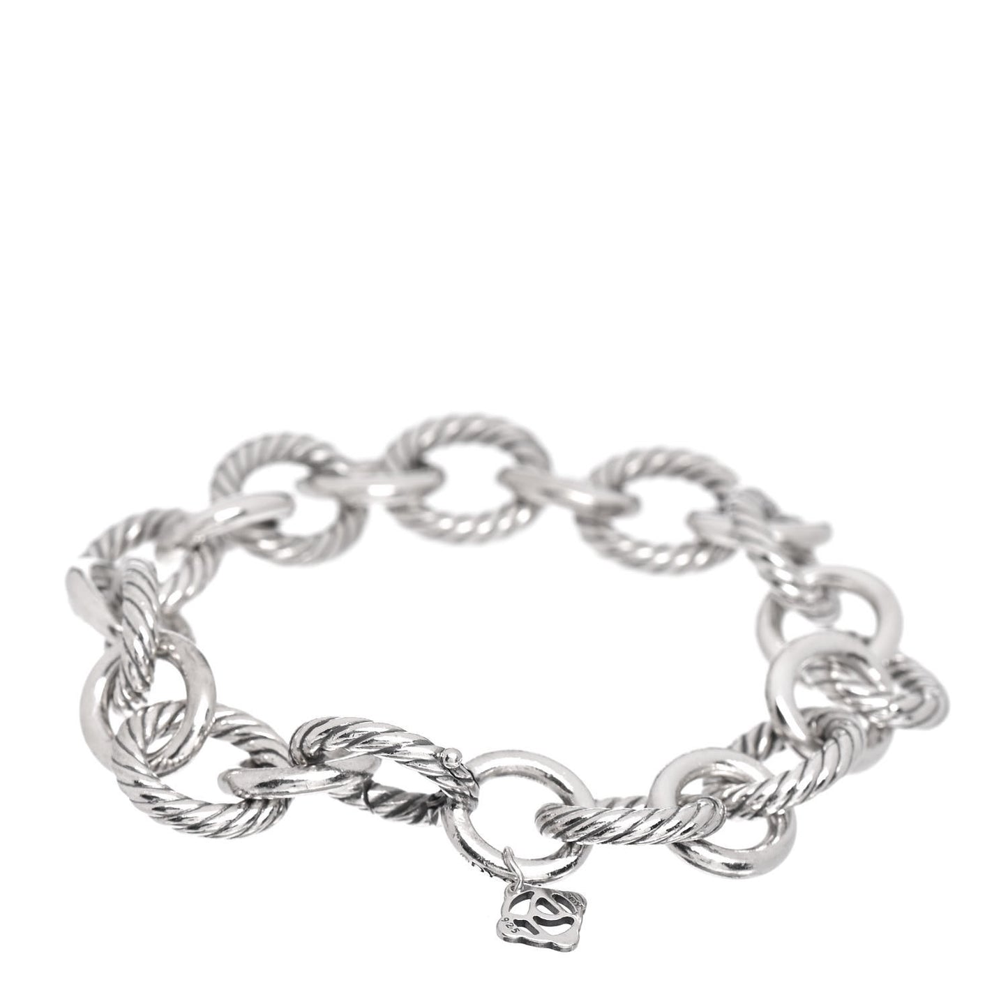 Sterling Silver 12mm Large Oval Link Bracelet