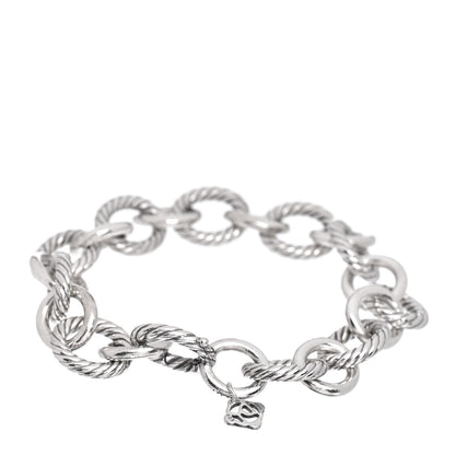 David Yurman Sterling Silver 12mm Large Oval Link Bracelet 3 of 4