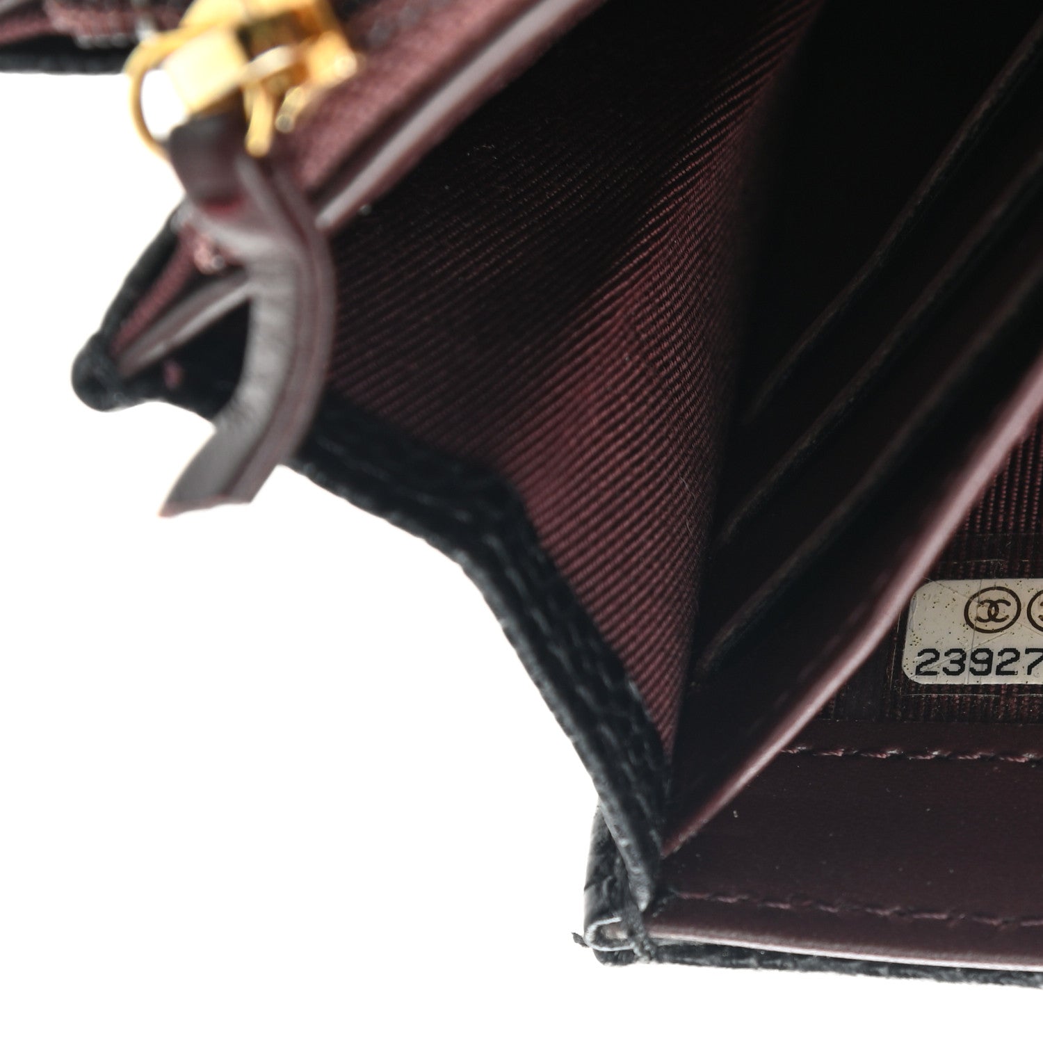 Chanel Caviar Quilted Large Gusset Flap Wallet Black 7 of 9