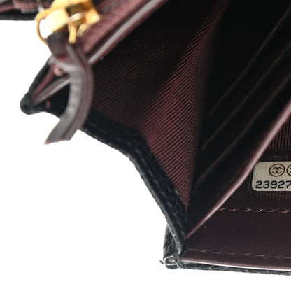 Chanel Caviar Quilted Large Gusset Flap Wallet Black 7 of 9
