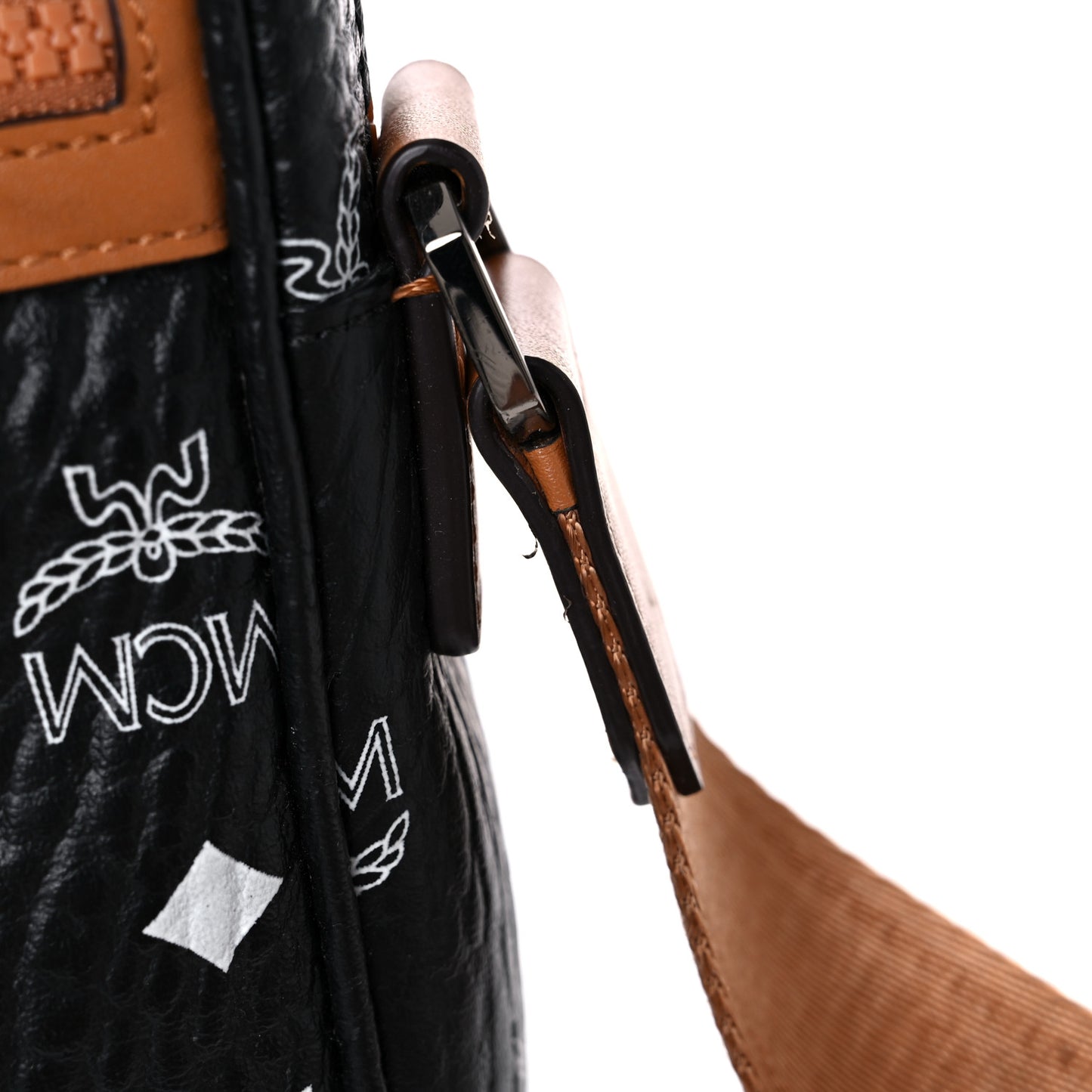 Visetos Camera Crossbody Bag Black Cognac