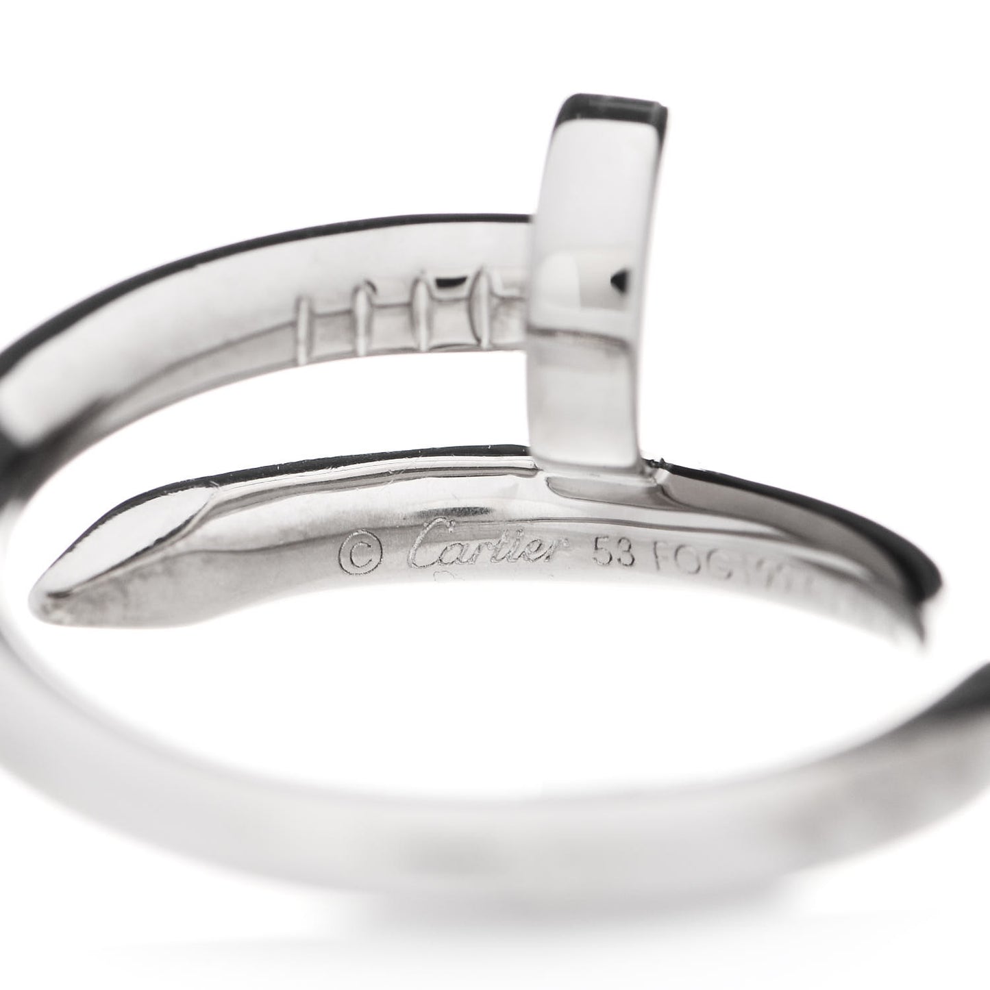 18K White Gold Juste Un Clou Ring 53 6.5