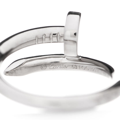 Cartier 18K White Gold Juste Un Clou Ring 53 6.5 4 of 7