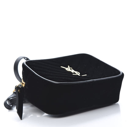 Saint Laurent Velour Matelasse Monogram Lou Belt Bag Black 4 of 12