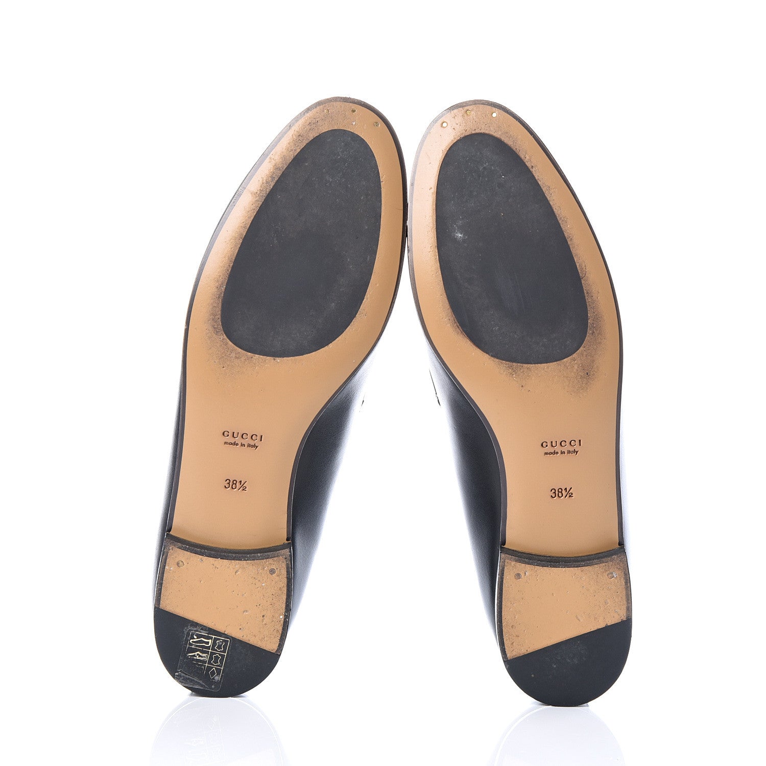 Gucci Calfskin Womens Jordaan Loafers 38.5 Black 6 of 11