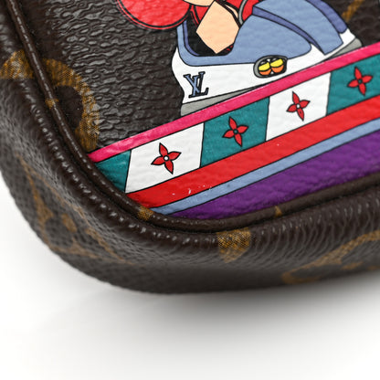 Louis Vuitton Monogram 2020 Christmas Animation Bumper Cars Mini Pochette Accessories Coquelicot 9 of 9