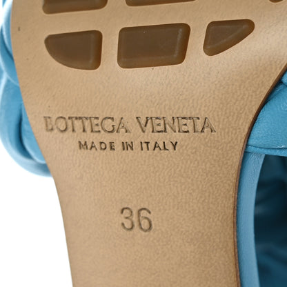 Bottega Veneta Shiny Nappa Intrecciato The Board Sandals 36 Sky Blue 7 of 7