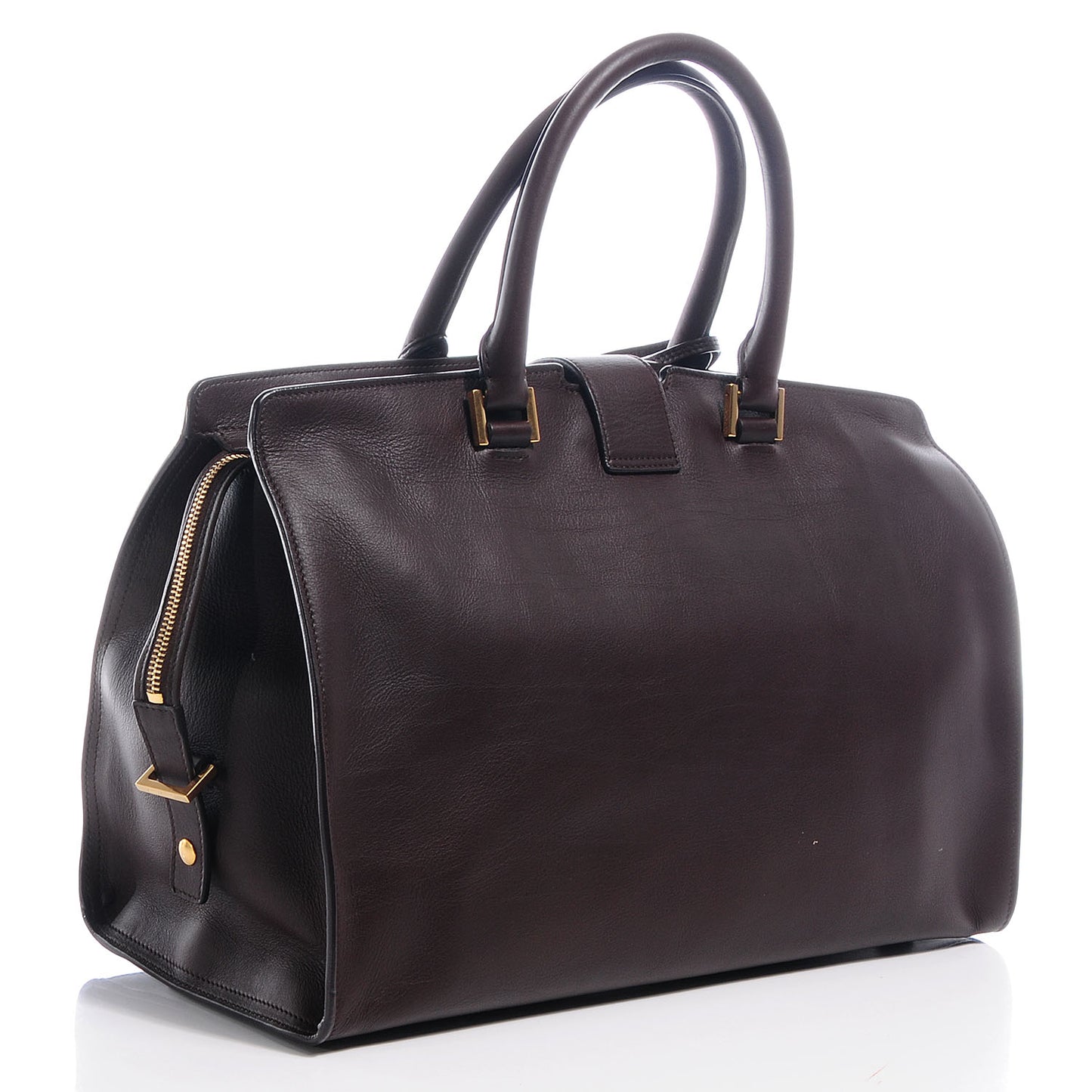 Leather Medium Classic Y Cabas Brown