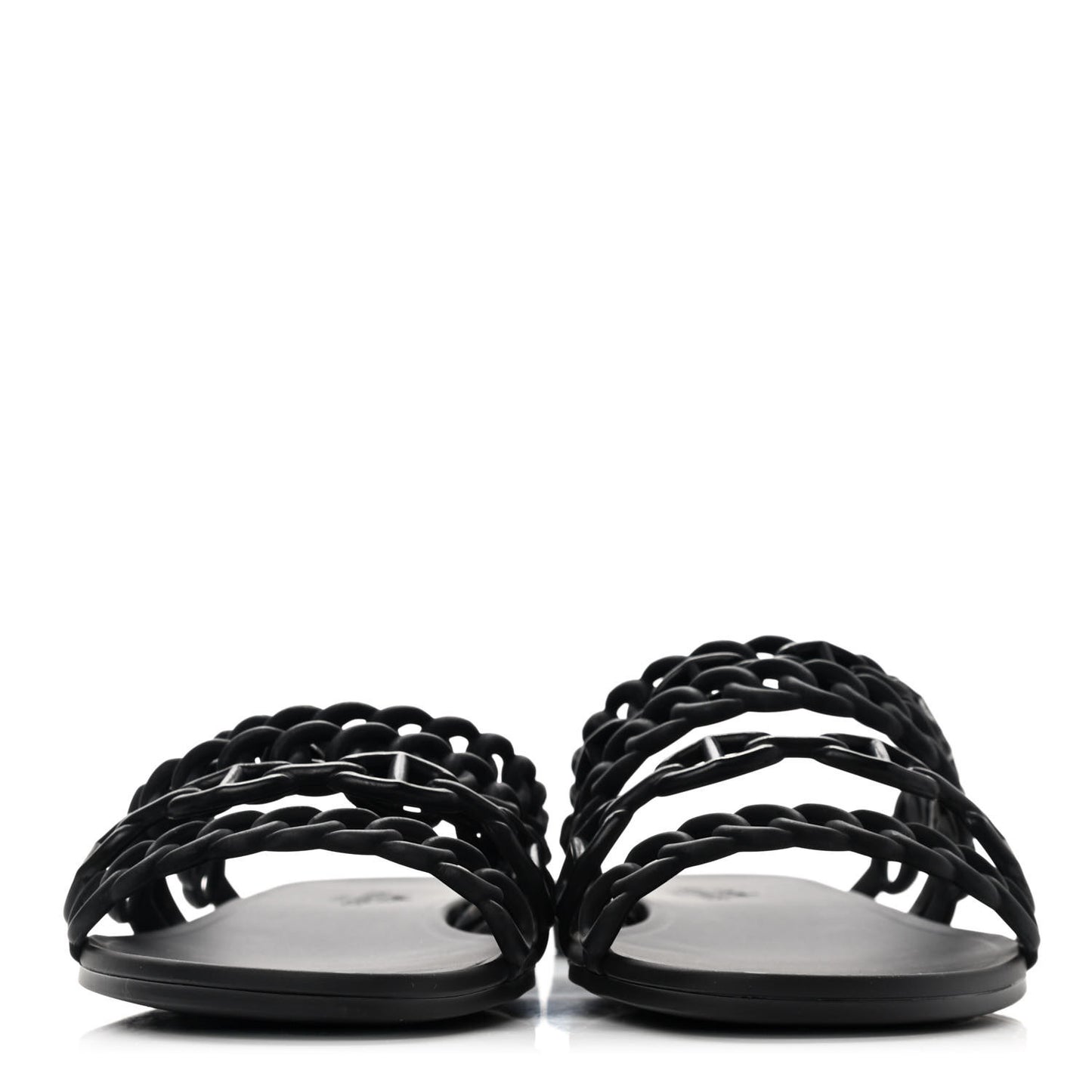 Rubber Chaine d'Ancre Nude Sandals 36 Black