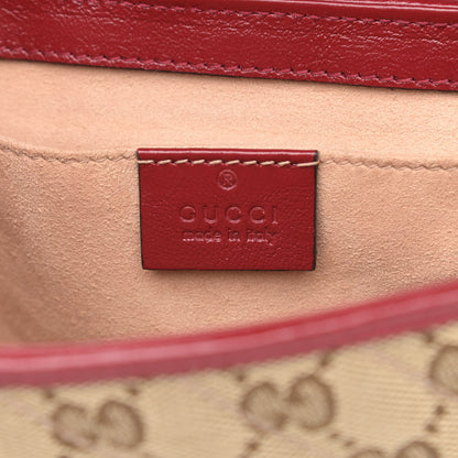 Gucci Monogram Azalea Calfskin Matelasse Diagonal Mini GG Marmont Shoulder Bag Beige Ebony New Cherry Red 6 of 10