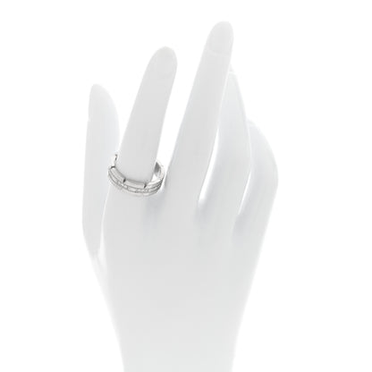 Cartier 18K White Gold Diamond Tank Francaise Band Ring 57 8 2 of 4