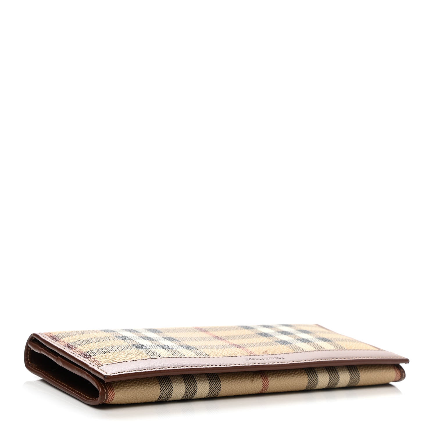 Burberry Haymarket Check Continental Wallet Brown 4 of 7