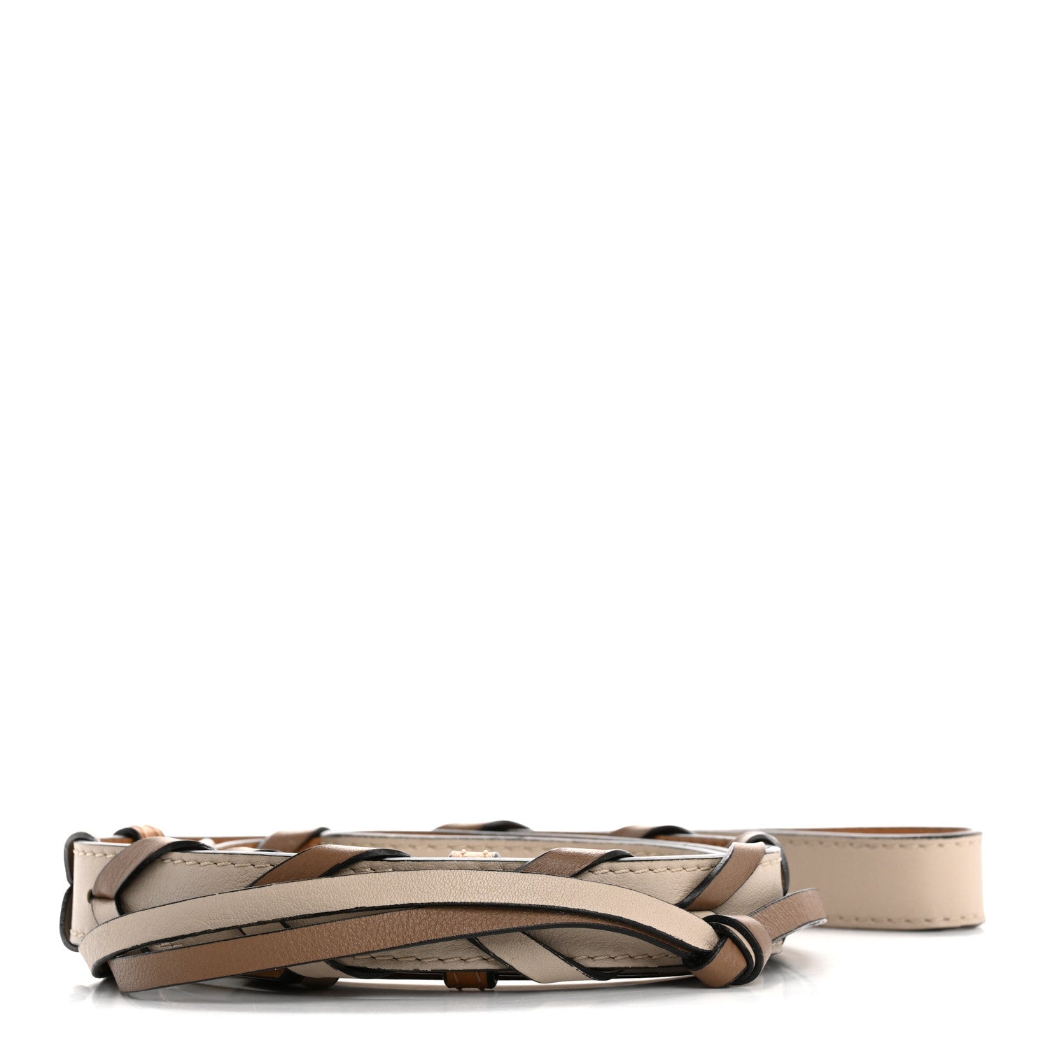 Loewe Calfskin Braided Loop Strap Light Caramel Sand Multicolor 2 of 12
